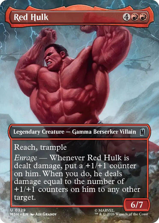 Red Hulk (Borderless)