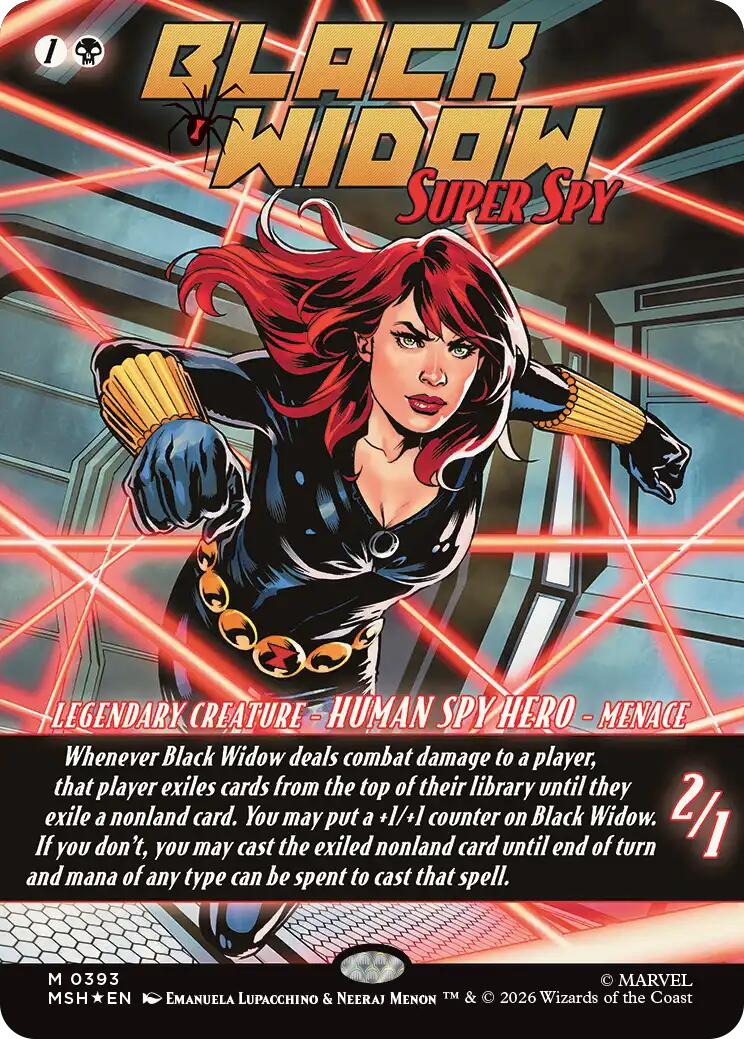 Black Widow, Super Spy (Borderless) (0393) [MSH - 0393] - Shippin Texas
