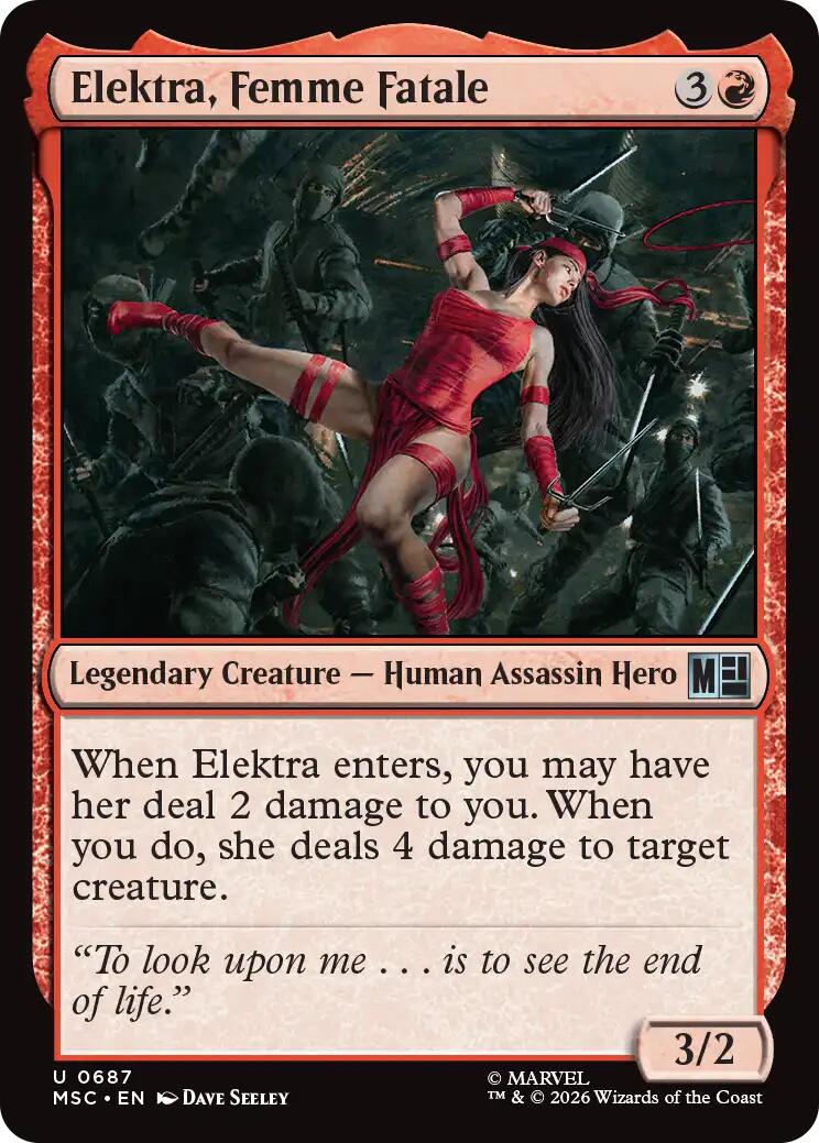 Elektra, Femme Fatale [MSC - 687] - Shippin Texas