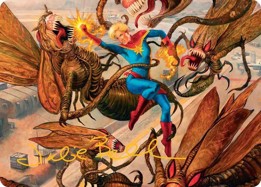 Captain Marvel, Apex Avenger Art Card (Gold-Stamped Signature) [AAMSH - 36] - Shippin Texas