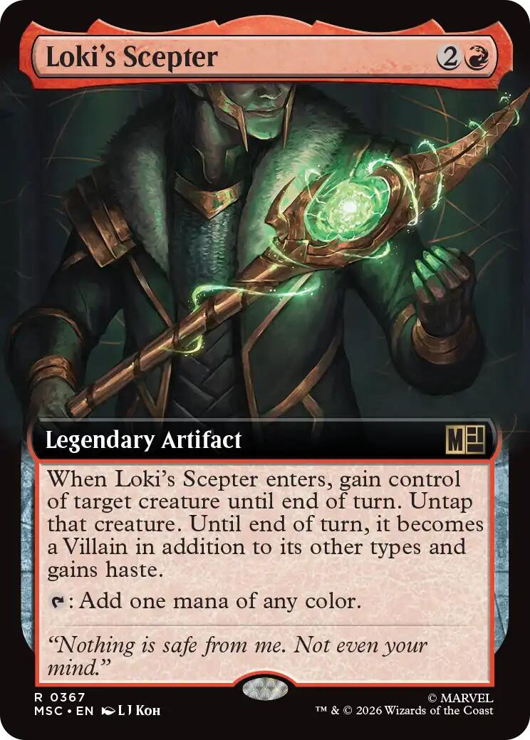 Loki's Scepter (Extended Art) [MSC - 367] - Shippin Texas