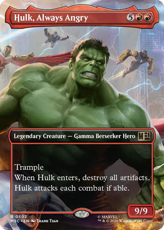 Hulk, Always Angry (Borderless)