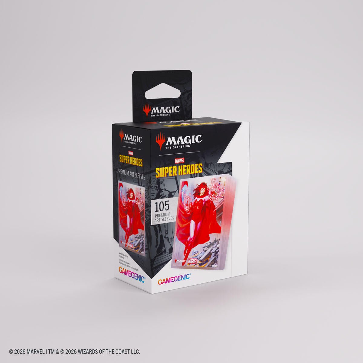 Magic: The Gathering Marvel Superheroes Premium Art Sleeves - The Scarlet Witch - Shippin Texas