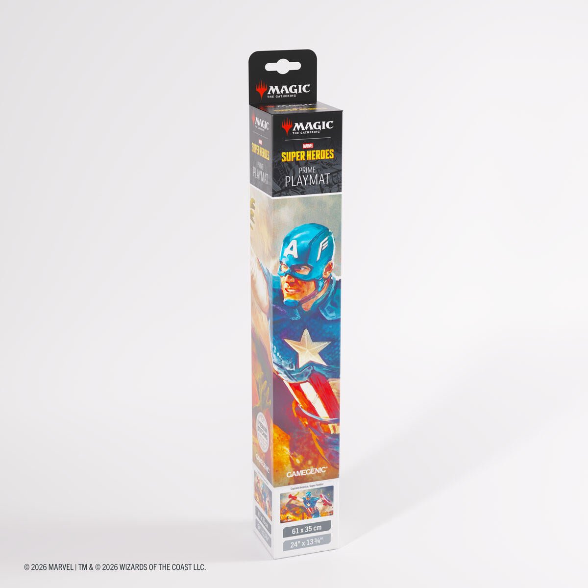 Magic: The Gathering Marvel Superheroes Prime Playmat - Captain America, Super-Soldier - Shippin Texas
