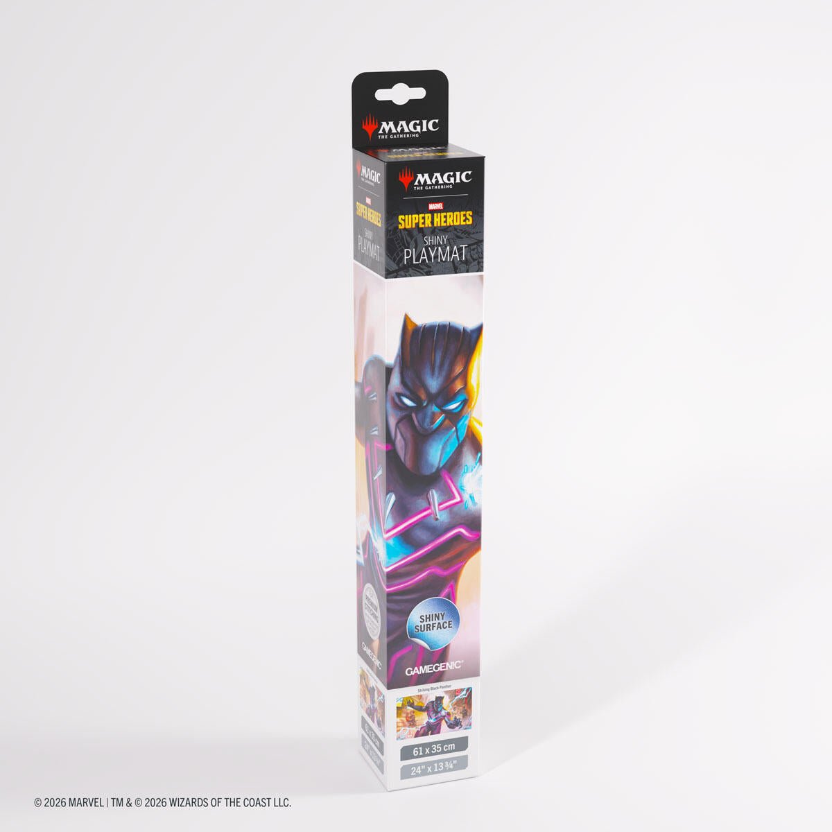 Magic: The Gathering Marvel Superheroes Shiny Playmat - Striking Black Panther - Shippin Texas