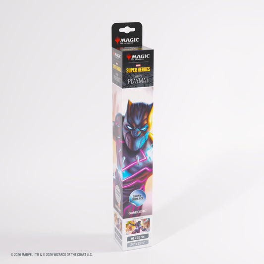 Magic: The Gathering Marvel Superheroes Shiny Playmat - Striking Black Panther - Shippin Texas