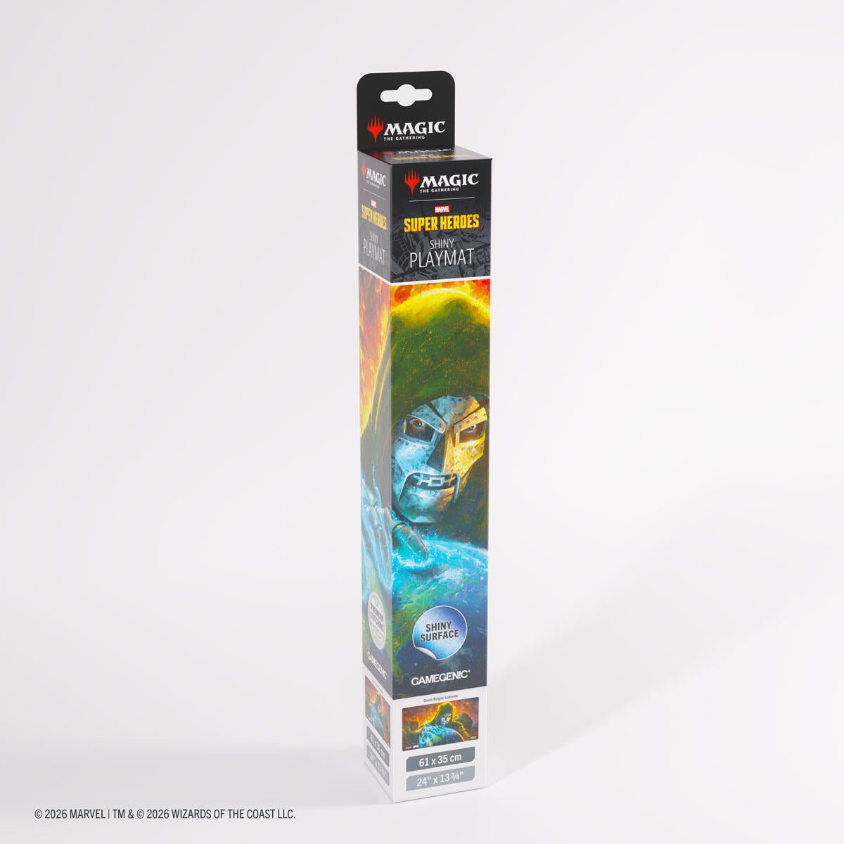 Magic: The Gathering Marvel Superheroes Shiny Playmat - Doom Reigns Supreme - Shippin Texas