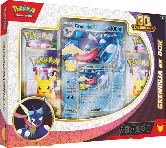 Preorder cheaper in store limit 1 per person 30th Celebration Greninja ex Box [30C] - Shippin Texas