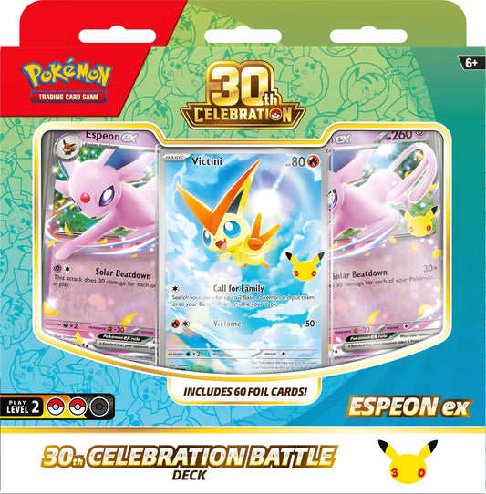 (Preorder) 30th Celebration Battle Deck [Espeon ex] [30C] - Shippin Texas