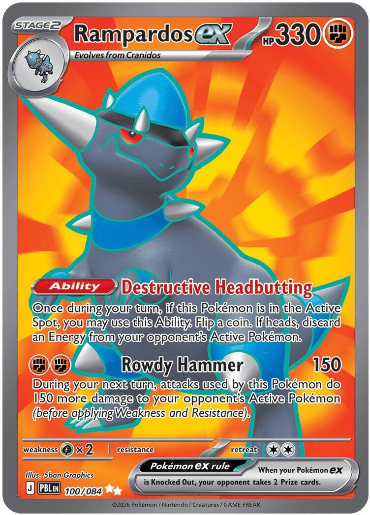 Rampardos ex - 100/084 [PBL - 100/084] - Shippin Texas