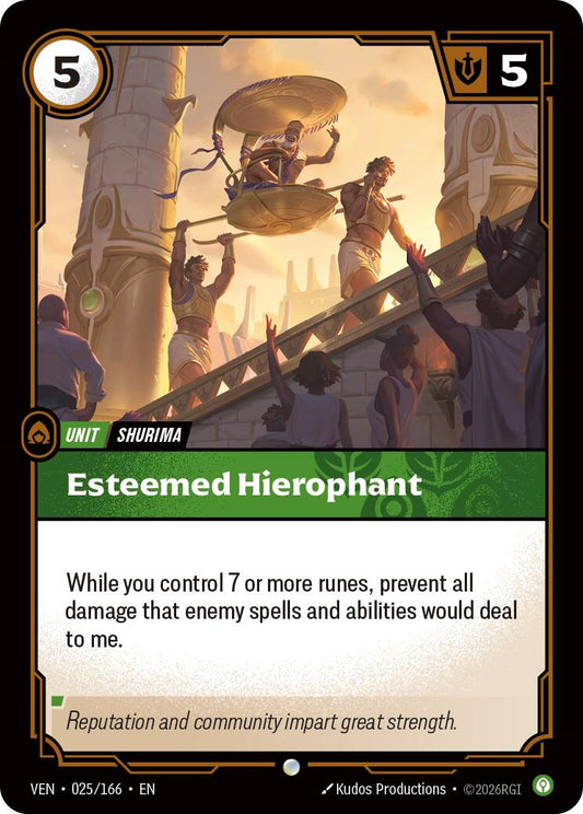 Esteemed Hierophant [VEN - 025/166] - Shippin Texas