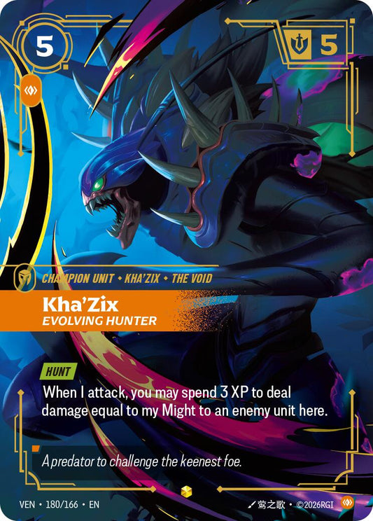 Kha'Zix, Evolving Hunter (Overnumbered) [VEN - 180/166] - Shippin Texas