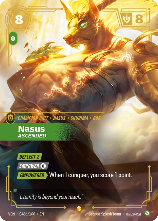 Nasus - Ascended (Alternate Art) [VEN - 046a/166] - Shippin Texas
