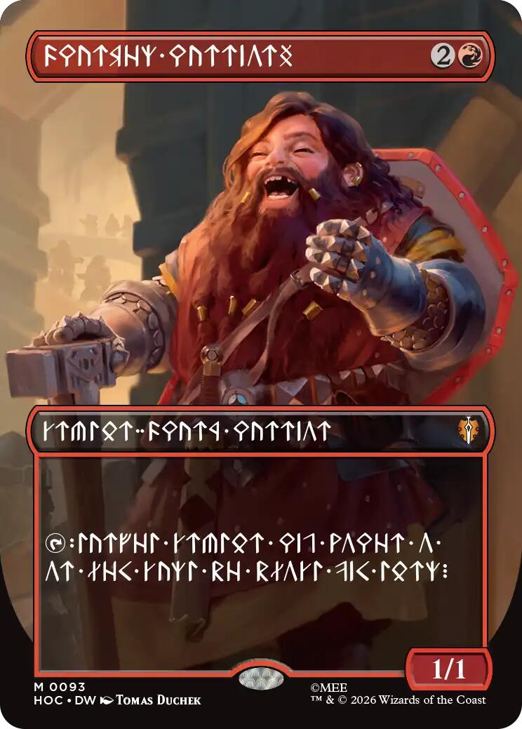 (Preorder) Dwarven Warriors (Borderless) (Dwarvish) [HOC - 93] - Shippin Texas