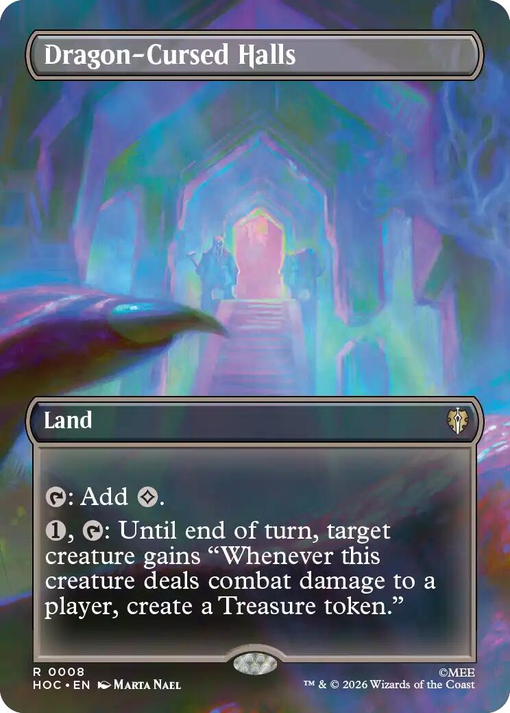 (Preorder) Dragon-Cursed Halls (Borderless) [HOC - 8] - Shippin Texas