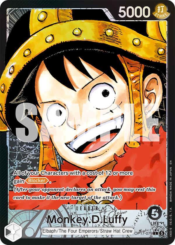 Monkey.D.Luffy (079) (Alternate Art) [OP17 - OP17-079] - Shippin Texas