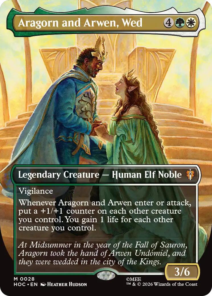 (Preorder) Aragorn and Arwen, Wed (Borderless) [HOC - 28] - Shippin Texas