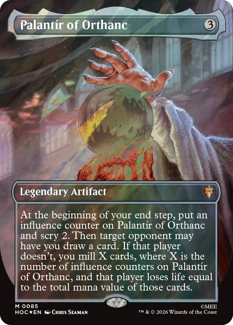 Palantir of Orthanc (Borderless) (Surge Foil) [HOC - 85] - Shippin Texas