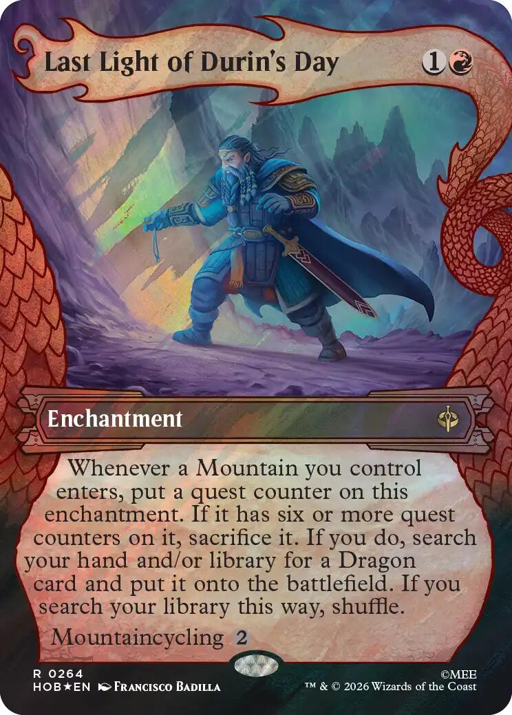(Preorder) Last Light of Durin's Day (Showcase) (Surge Foil) [HOB - 264] - Shippin Texas