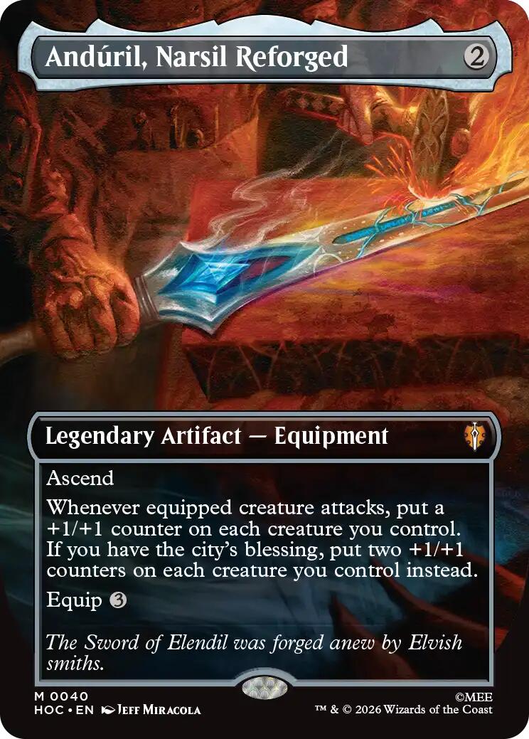 Anduril, Narsil Reforged (Borderless) [HOC - 40] - Shippin Texas