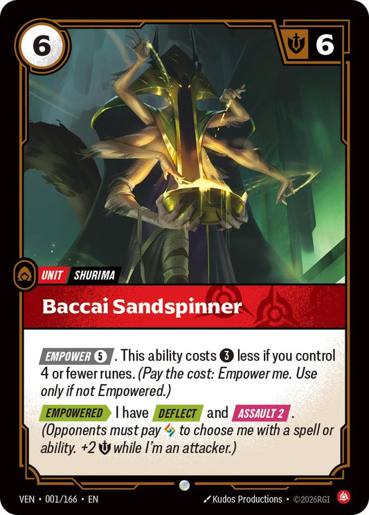 Baccai Sandspinner [VEN - 001/166] - Shippin Texas