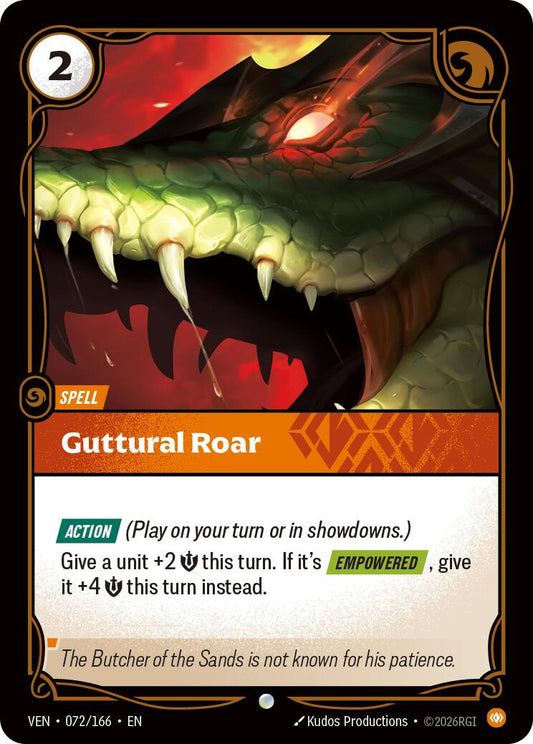 Guttural Roar [VEN - 072/166] - Shippin Texas