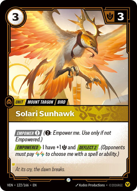 Solari Sunhawk [VEN - 122/166] - Shippin Texas