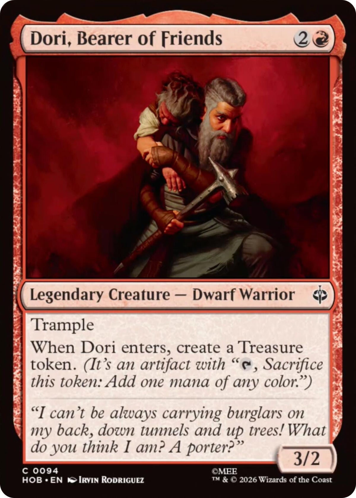 Dori, Bearer of Friends [HOB - 94] - Shippin Texas