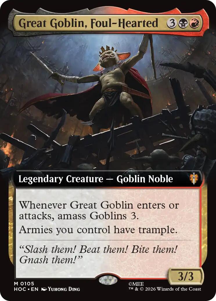 Great Goblin, Foul-Hearted (Extended Art) [HOC - 105] - Shippin Texas