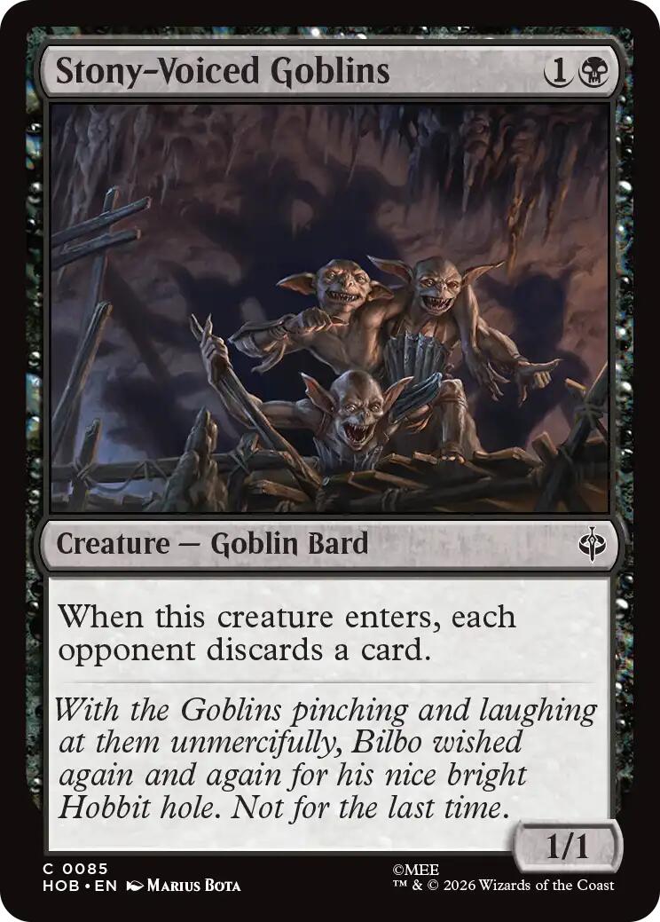 Stony-Voiced Goblins [HOB - 85] - Shippin Texas
