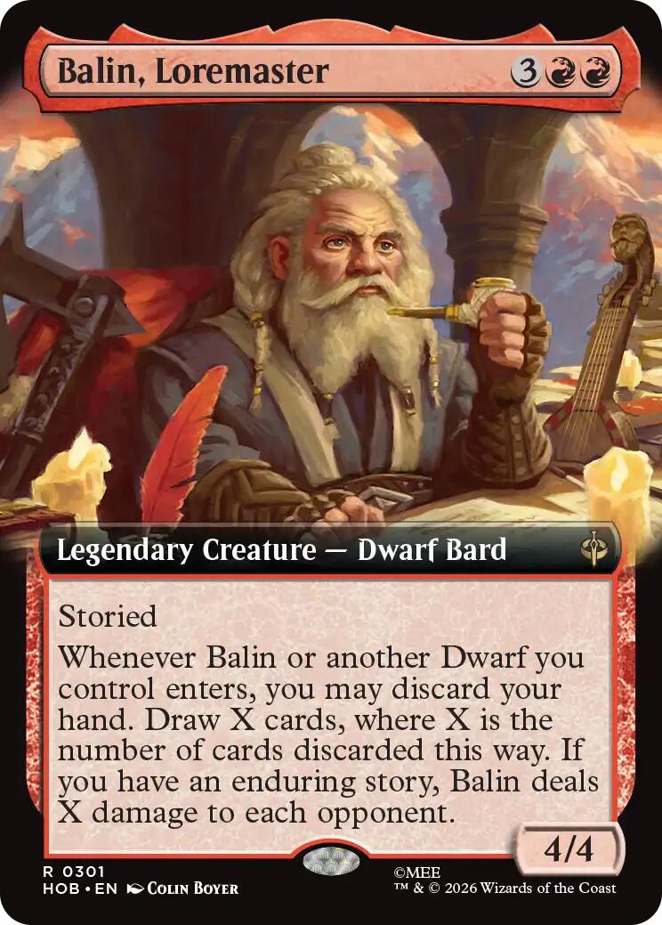 (Preorder) Balin, Loremaster (Extended Art) [HOB] - Shippin Texas