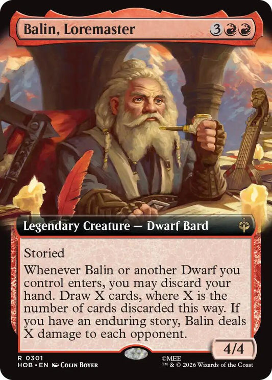 (Preorder) Balin, Loremaster (Extended Art) [HOB] - Shippin Texas