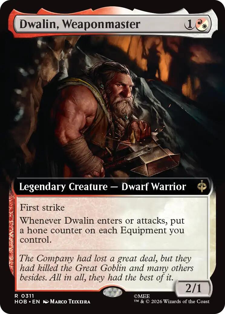 Dwalin, Weaponmaster (Extended Art) [HOB - 311] - Shippin Texas