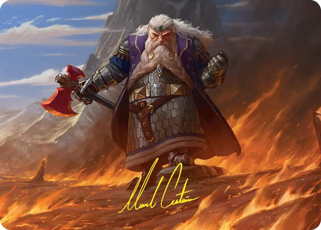 Dain of the Ancient Halls Art Card (Gold-Stamped Signature)