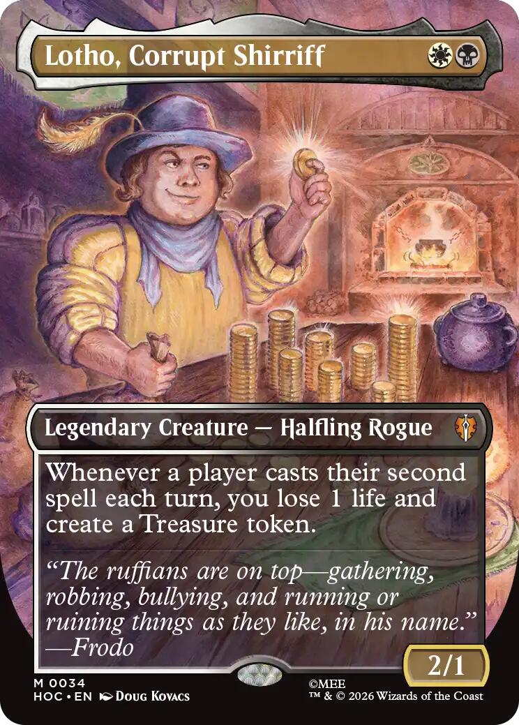 Lotho, Corrupt Shirriff (Borderless) [HOC - 34] - Shippin Texas