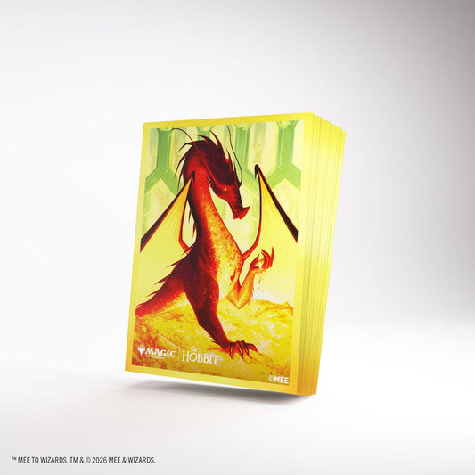 Magic: The Gathering The Hobbit Premium Art Sleeves - Smaug The Golden - Shippin Texas