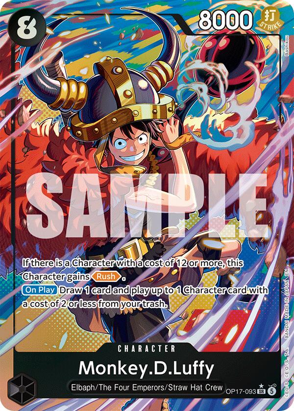 Monkey.D.Luffy (093) (Alternate Art) [OP17 - OP17-093] - Shippin Texas