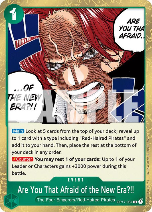 Are You That Afraid of the New Era?! [OP17 - OP17-037] - Shippin Texas