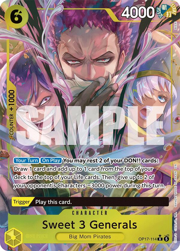 Sweet 3 Generals (Alternate Art) [OP17 - OP17-114] - Shippin Texas