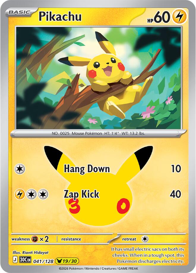 Pikachu - 041/128 [30C - 041/128] - Shippin Texas