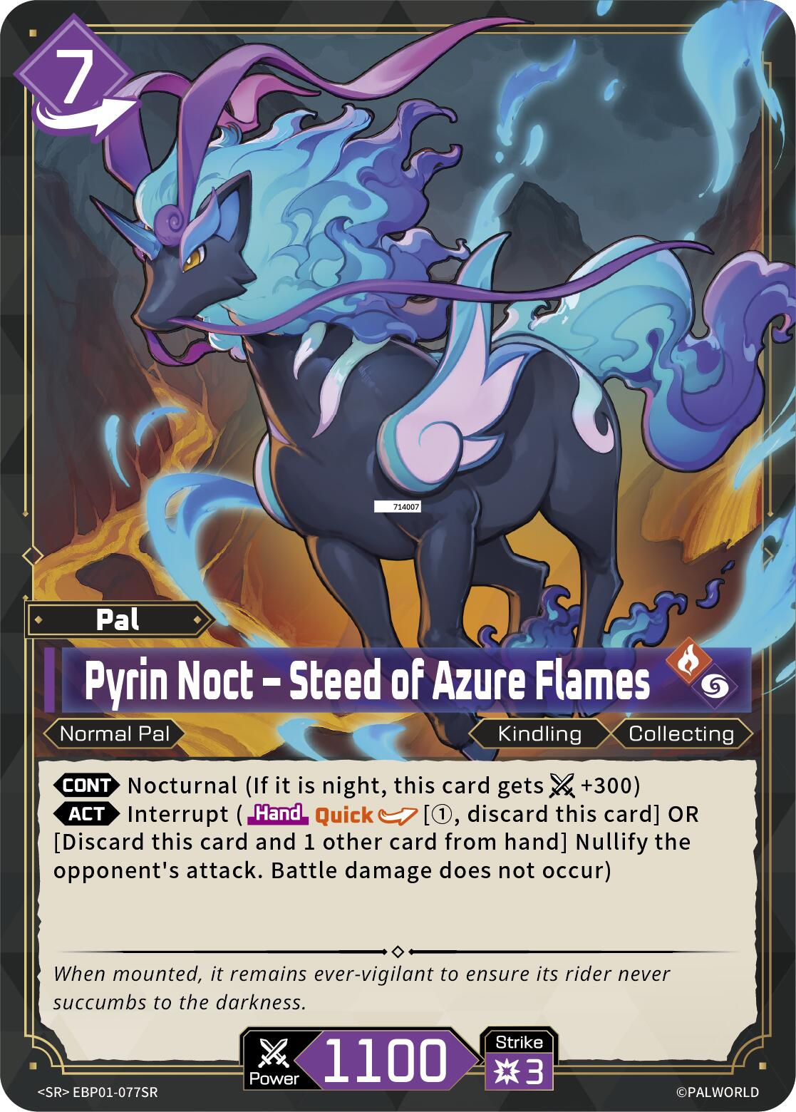 Pyrin Noct - Steed of Azure Flames (SR)