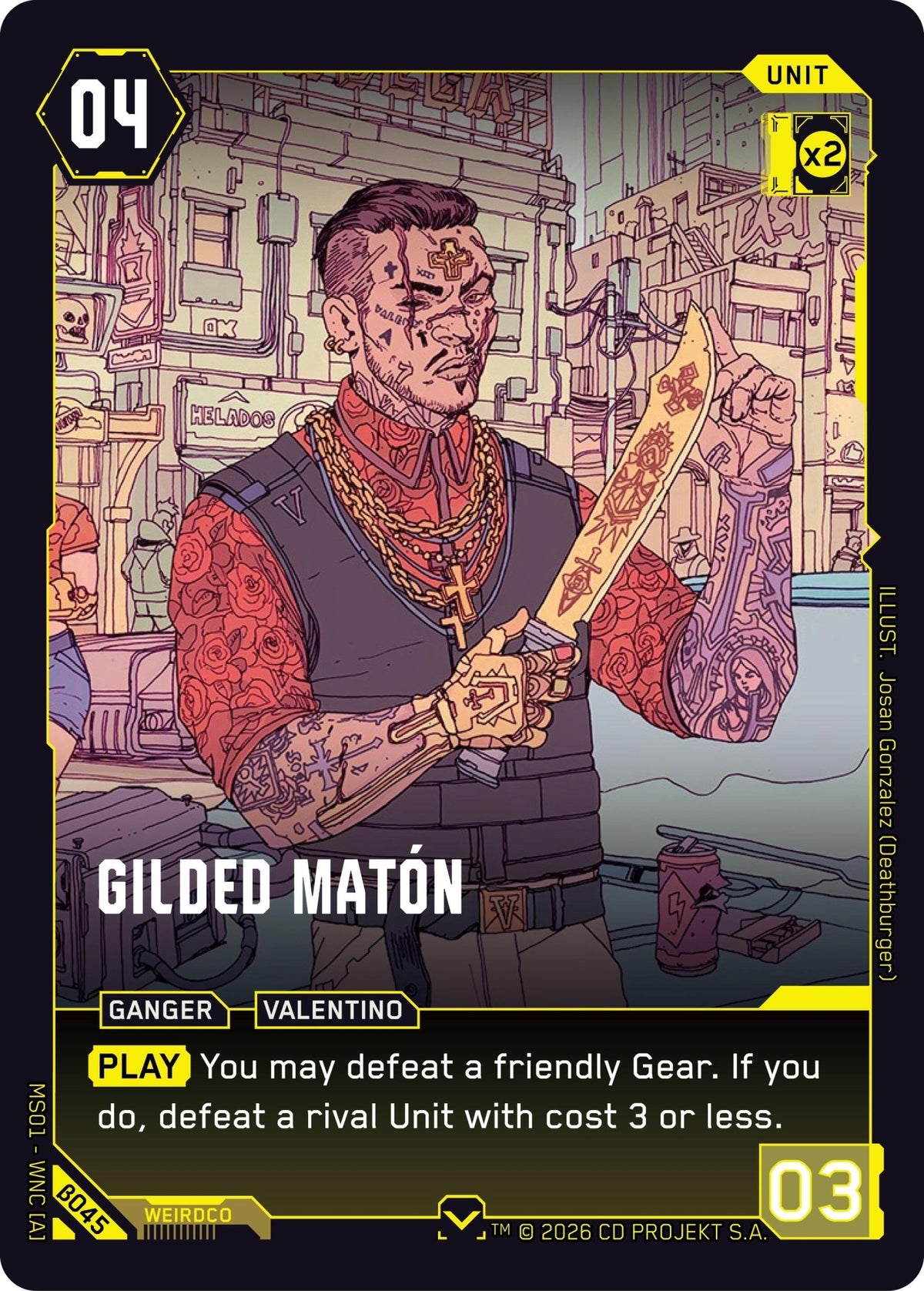Gilded Maton [B045] - Shippin Texas
