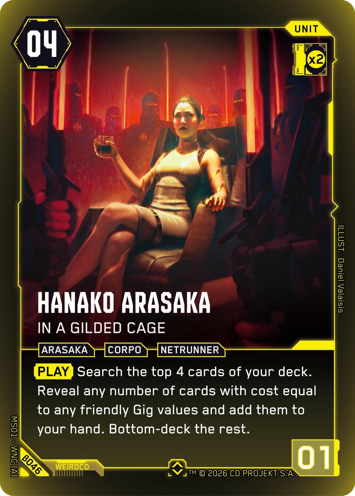Hanako Arasaka - In a Gilded Cage (Rare) - Shippin Texas
