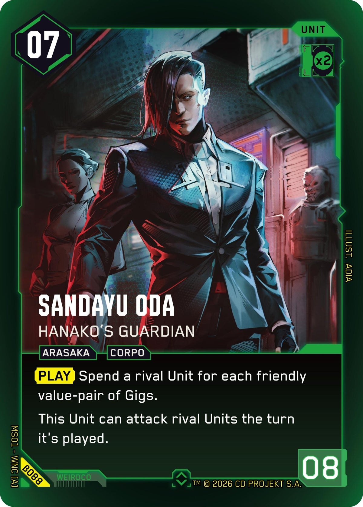 Sandayu Oda - Hanako's Guardian (Rare) - Shippin Texas