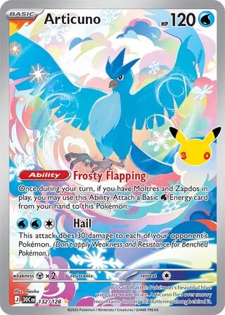 Articuno - 132/128 [30C - 132/128] - Shippin Texas