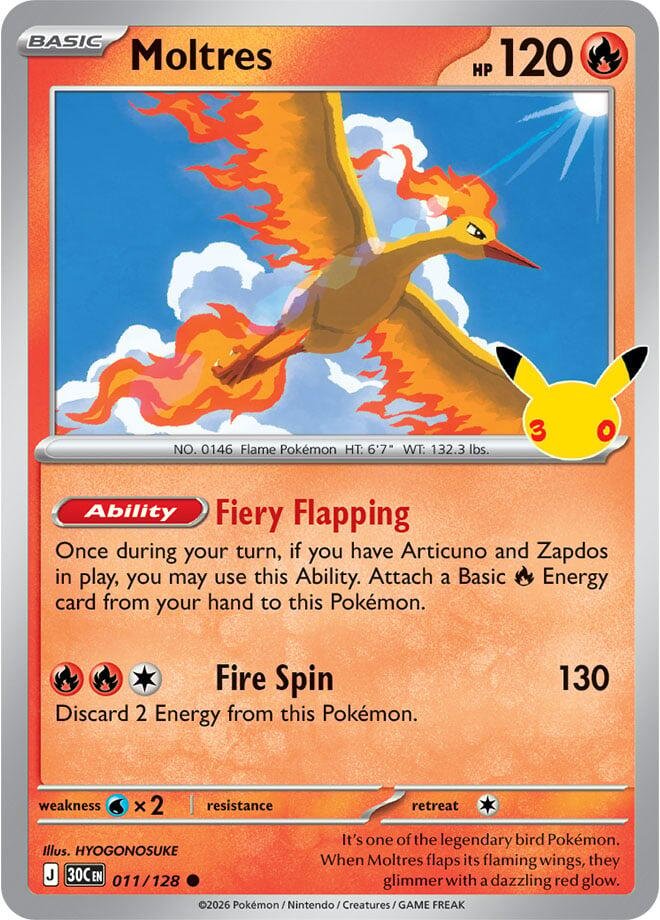 Moltres - 011/128 [30C] - Shippin Texas