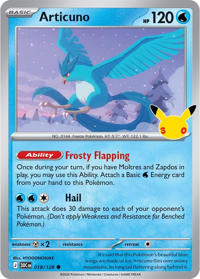 Articuno - 018/128 [30C] - Shippin Texas