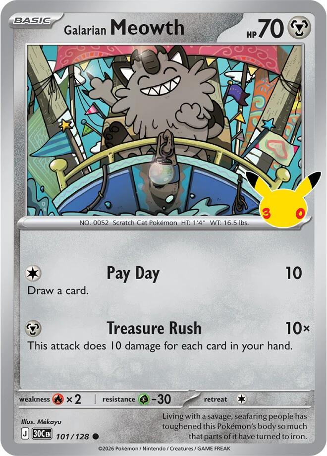 Galarian Meowth - 101/128 [30C - 101/128] - Shippin Texas