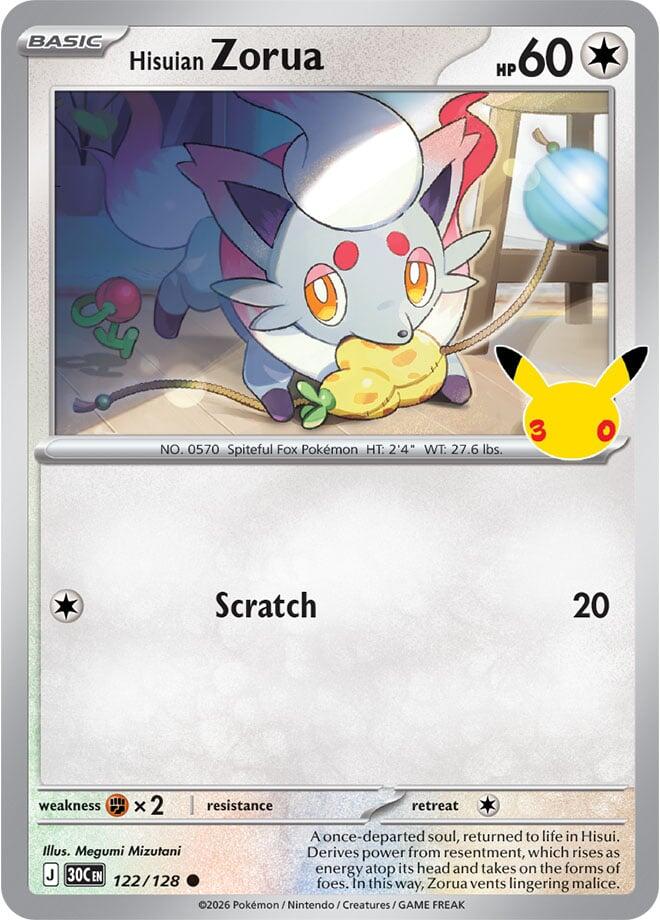 Hisuian Zorua - 122/128 [30C - 122/128] - Shippin Texas