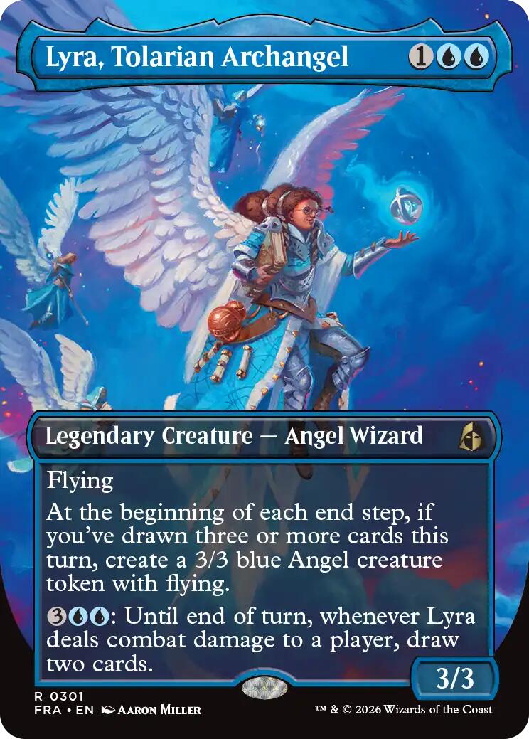 (Preorder) Lyra, Tolarian Archangel (Borderless) [FRA - 301] - Shippin Texas